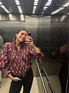BLUSA OLIVIA - VINO