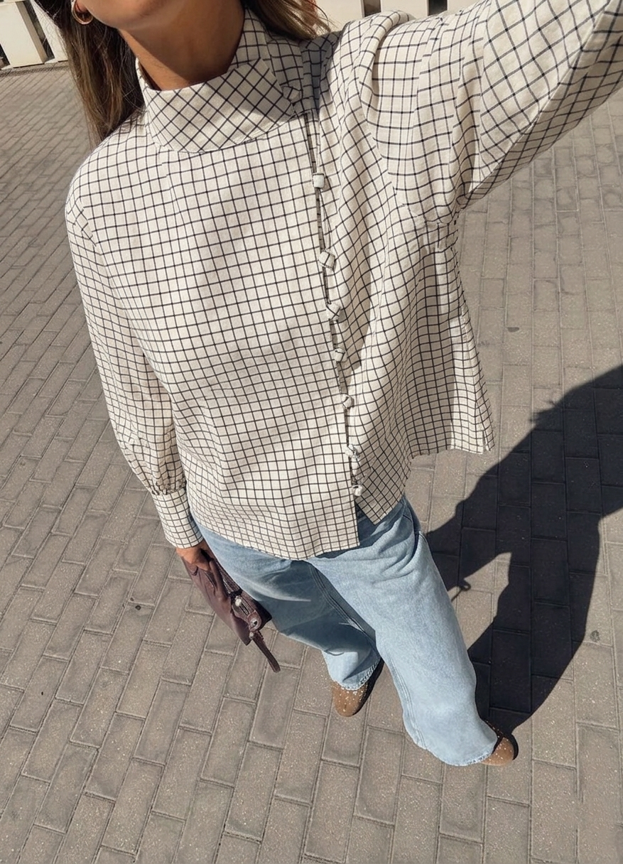 BLUSA ONNA - CUADROS