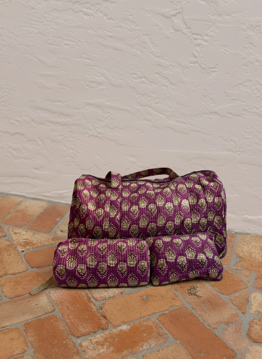Conjunto viaje morado (L)