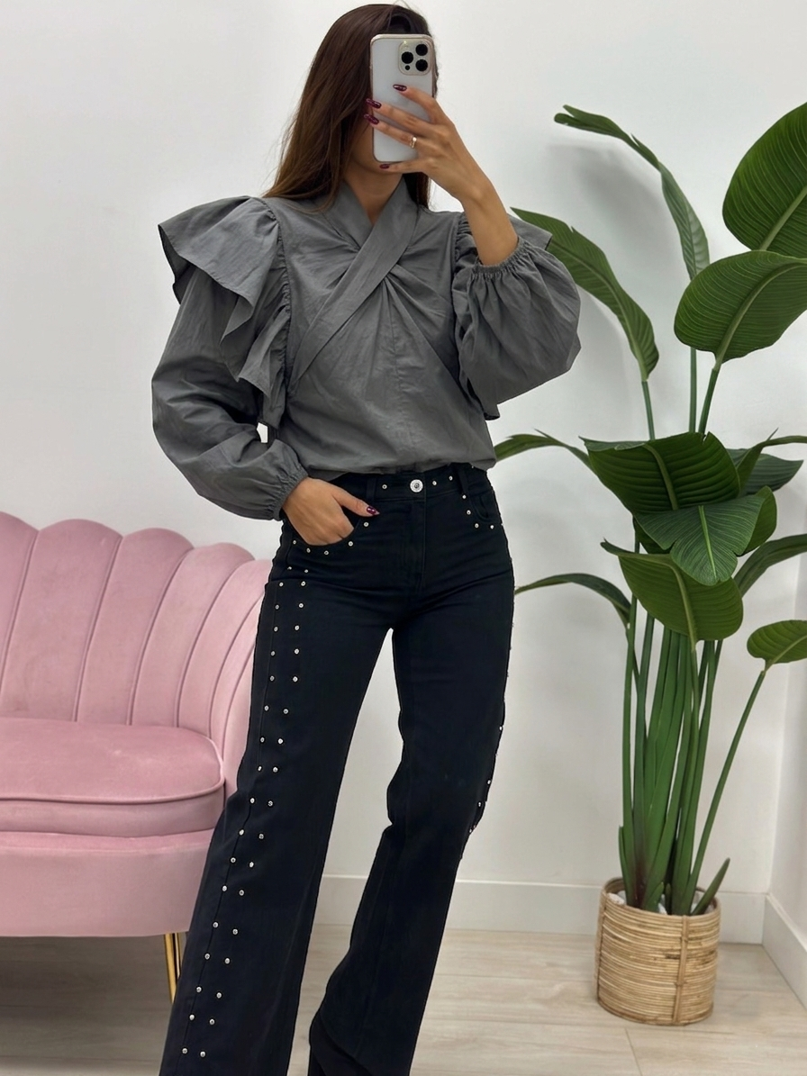 BLUSA CATA - GRIS