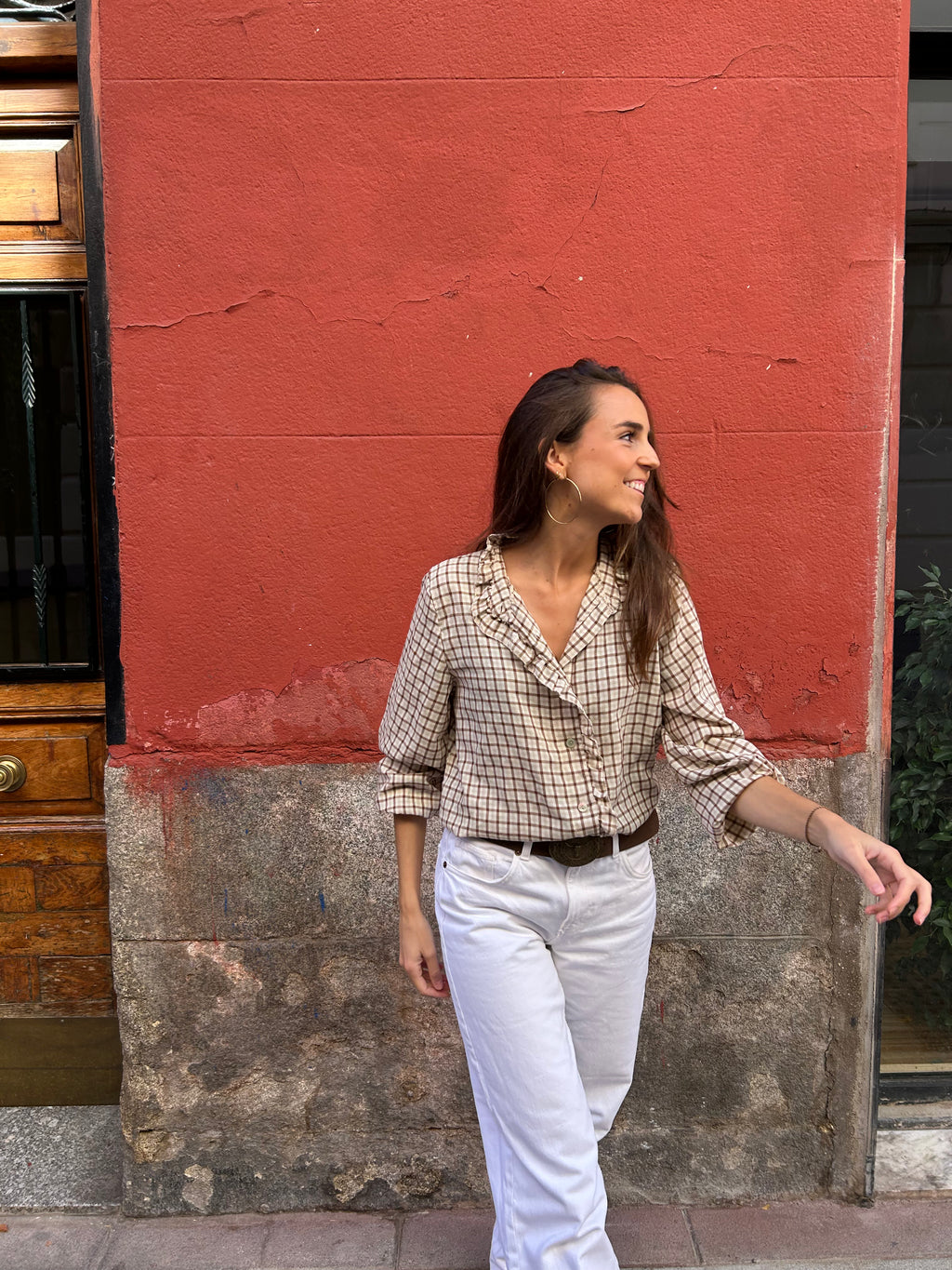 BLUSA TERRACOTA SIN LAZO