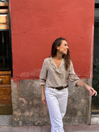 BLUSA TERRACOTA SIN LAZO