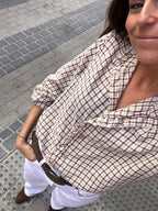 BLUSA TERRACOTA SIN LAZO