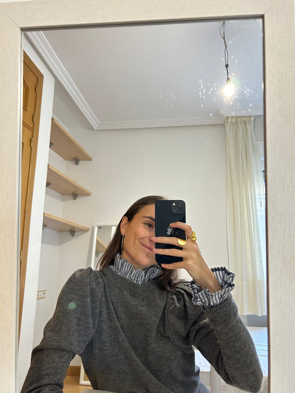 Cuello + Puños Rayas - Azul