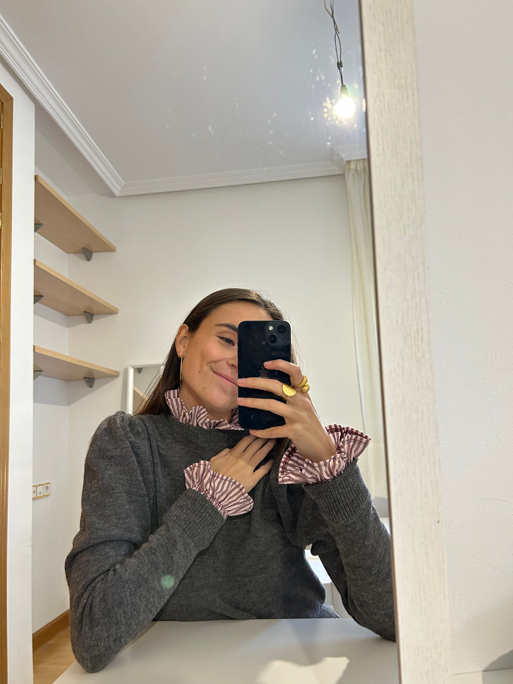 Cuello + Puños Rayas - Vino